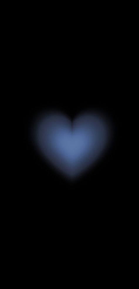 #heart #hearts #blueheart Blurred Hearts Wallpaper, Black And Blue Aura Wallpaper, Real Blue Heart Wallpaper, Couple Wallpapers For 2 Phones Heart, Blue Blurred Heart Wallpaper, Dark Blue Aesthetic Heart, Aura Love Wallpaper Dark, Wallpaper Backgrounds Iphone Simple, Cute Wallpapers For Phone Dark