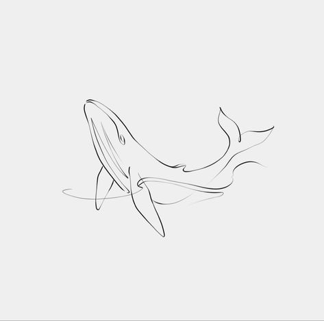 Abstract Whale Tattoo, Small Tattoo Outlines Simple, 52 Hz Whale Tattoo, Whale Sketch Simple, Wale Tattoos Minimalist, Whale Tattoo Minimalist, Whale Tale Tattoo, Whale Tattoo Design, Humpback Whale Tattoo