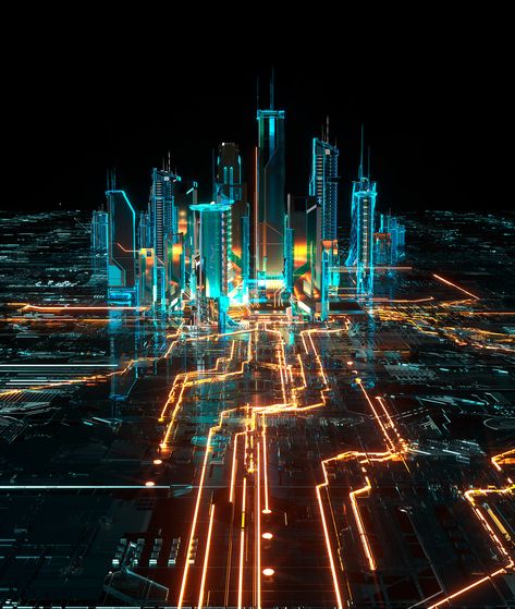 Futuristic City Wallpaper, Uruk City, Cyberpunk City Background, Futuristic Sci Fi, Cyberpunk City Illustration Vector, Tech City, Digital City, Neon City Futuristic, Cyberpunk City Neon Wallpaper Pc