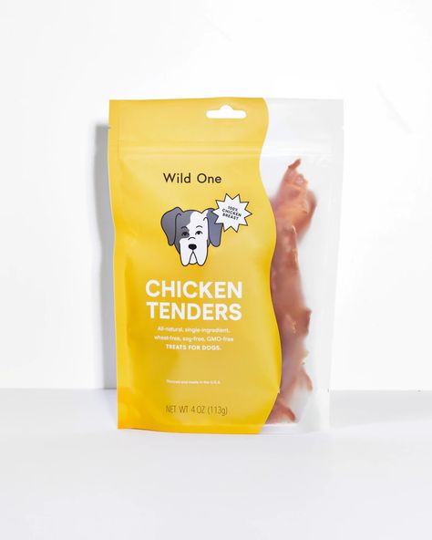 Dog Treat Packaging, Chicken Brands, Pet Food Packaging, Pet Shop Logo, Organic Dog Treats, Clean And Delicious, Milk Shop, Dog Branding, Food Packaging Design