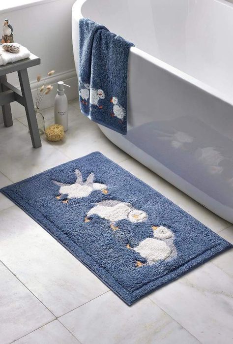 Uni House Decor, Bath Matts, Girls Apartment, Blue Bath Mat, Uni Room, Cotton Bath Mats, Boys Bathroom, Attic Rooms, Blue Bathroom