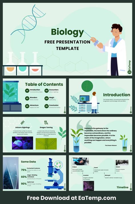 Biology PowerPoint Presentation Template - Free PowerPoint Templates, Google Slides, Figma Deck And Resume Biology Presentation, Biology Powerpoint, Google Powerpoint, Free Powerpoint Templates, Business Presentation Templates, Powerpoint Themes, Powerpoint Presentation Design, Powerpoint Template Free, Presentation Slides Templates