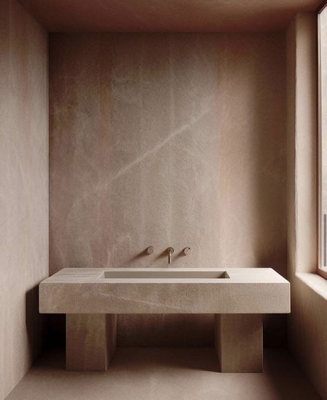 Wabi Sabi Vanity, Luxe Bathroom, Concrete Effect Paint, Living Area Design, Architecture Bathroom, Shower Units, Bathroom Design Decor, Cabinetry Design, Bathroom Inspo