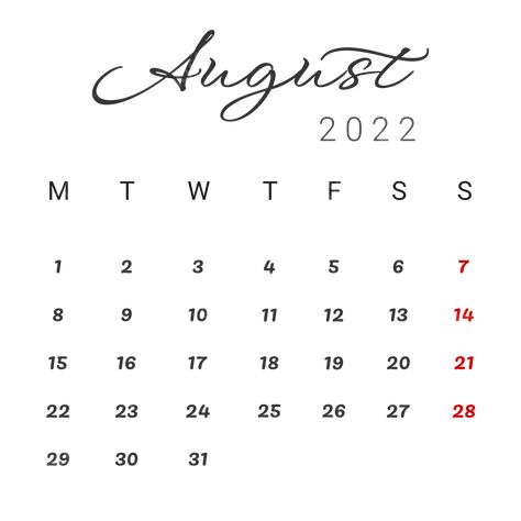 Calendar Decal, Blue Calendar, Folklore Era, Era Aesthetic, Calendar Background, August Calendar, Calendar Vector, August Month, Calendar Poster