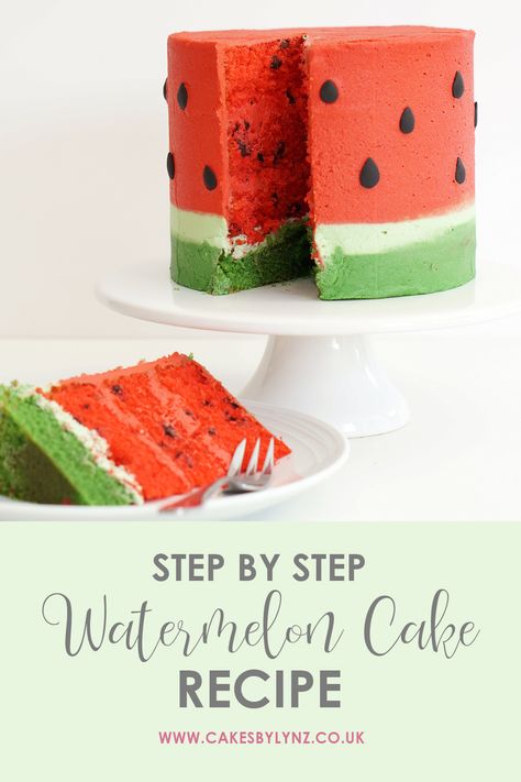 how to make a watermelon cake from scratch Watermelon Cake Recipe, Watermelon Cake Birthday, Indian Cake, Watermelon Birthday Parties, Watermelon Cake, Hazelnut Cake, Watermelon Birthday, Dessert Party, Magic Cake