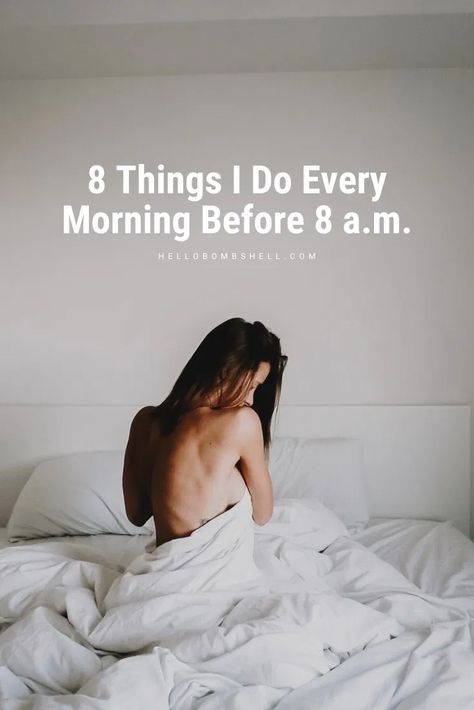 Best Morning Routine Ideas for Women. Perfect for moms, girl bosses, college students, bloggers, and entrepreneurs. Learn how to develop healthy habits, workout routine, self care routine and create your best life. Use this morning checklist and daily routine habits to be more productive with tips from successful people! These hacks will transform your morning ritual into a miracle morning. Use this morning checklist to practice self-care and improve your life. #morningroutine #lifehacks Morning Routine For Women, Moms Girl, Daily Morning Routine, Daily Routine Habits, Best Morning Routine, Morning Checklist, Best Morning, Routine Ideas, Routine Tips