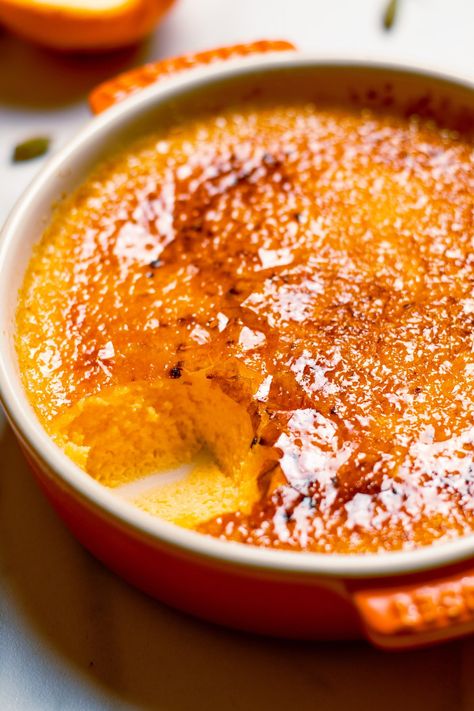 Leftover Oranges, Keto Creme Brulee, Orange Cardamom, Creme Brulee Recipe, Brulee Recipe, Creamy Desserts, Box Delivery, Creme Brulee, Fruit And Veg