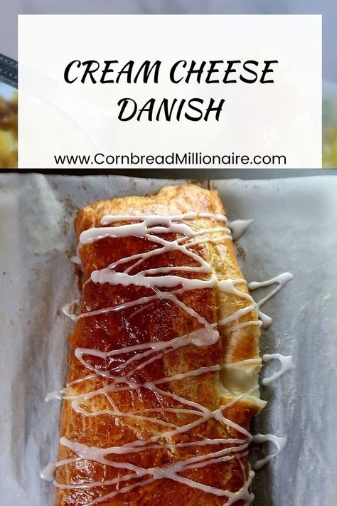 Cream Cheese Danish contains a delicious cream cheese filling enclosed in flaky crescent bread. Easy to make with crescent roll dough, cream cheese and a few additional ingredients. Danish With Crescent Rolls, Cheese Danish With Crescent Rolls, Crescent Bread, Crescent Roll Sheet, Crescent Roll Recipes Dessert, Classic Southern Recipes, Cream Cheese Crescent Rolls, Keto Cinnamon, Cream Cheese Danish