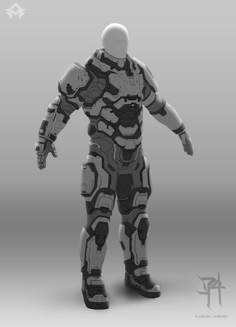 ArtStation - Sci_Fi Armor, Aleksandr Menshikov Sci Fi Uniform, Sci Fi Armor, Tactical Armor, Cyberpunk Armor, Futuristic Armor, Futuristic Armour, Combat Armor, Sci-fi Armor, Power Armor