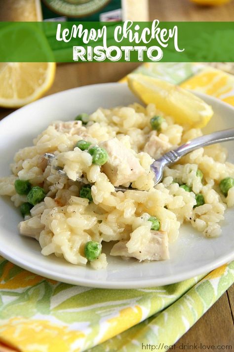 Lemon Parmesan Risotto, Risotto Recipes Chicken, Parmesan Risotto, Chicken Risotto, One Dish Dinners, Risotto Recipes, Healthy Bites, Fodmap Recipes, Easy Dinners