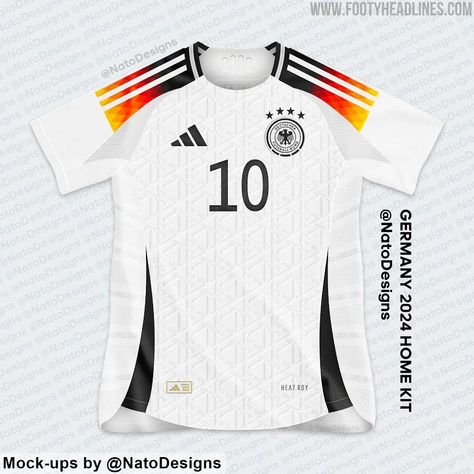 Germany Euro 2024 Home & Away Kits Leaked - Footy Headlines Germany Kit, World Cup Kits, Cricket Jersey, Summer Outfits 2024, International Football, Kids Soccer, Football Kits, Fashion Designs, Jersey Design