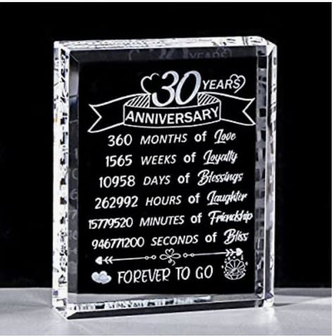 30th Anniversary Gifts For Parents, 30 Years Anniversary, Anniversay Gifts, Anniversary Presents, 30th Anniversary Gifts, 15th Wedding Anniversary, 30 Year Anniversary, 15 Year Anniversary, 30th Wedding Anniversary