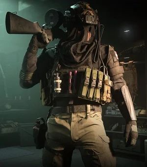 Chat now with Konig · created by @k0obub Military Gear, Gas Mask, Call Of Duty, A Man, Mask