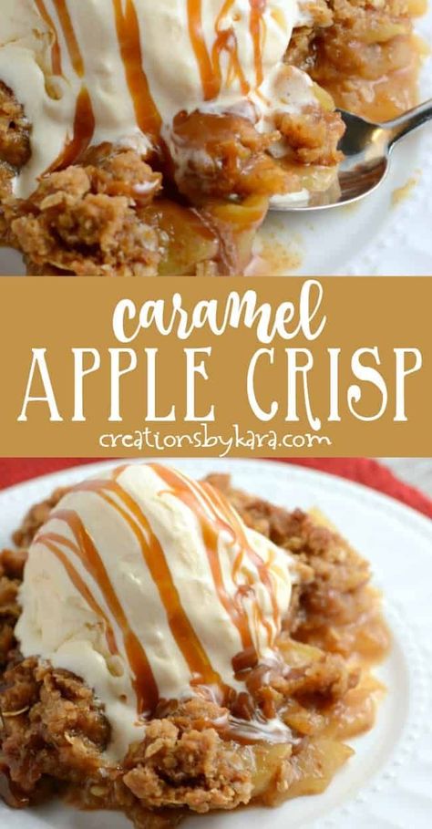 Best Apple Crisp Recipe, Crisp Desserts, Caramel Apple Crisp, Dessert Halloween, Apple Crisp Recipe, Crisp Apple, Apple Dessert Recipes, Thanksgiving Food Desserts, Apple Crisp Recipes