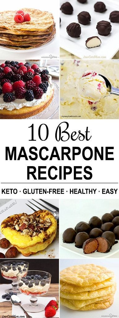 10 Best Mascarpone Recipes (Mascarpone Cheese Recipes) - The 10 BEST mascarpone cheese recipes! They’re all quick and easy to make, healthy, sugar-free, and gluten-free, too. Recipes With Mascarpone, Cheese Dinner Recipes, Marscapone Recipes, Recipes With Mascarpone Cheese, Mascarpone Recipes, Low Carb Bagels, Cream Cheese Pancakes, Wholesome Yum, Low Carb Dessert