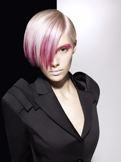 purple Punky Hair, Vidal Sassoon Hair Color, Punk Haircut, Short Hairstyles 2015, Short Punk Hair, Color Rubio, Popular Short Hairstyles, Vidal Sassoon, Short Curly Haircuts