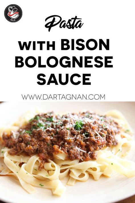 Bison Bolognese Recipe, Bison Spaghetti Sauce, Bison Bolognese, Bison Meat, Bolognese Sauce Recipe, Sunday Sauce, Bolognese Recipe, European Recipes, Bolognese Sauce