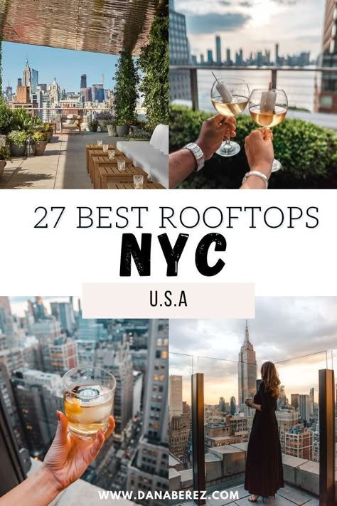 New York Bars Rooftop, New York City Rooftop Bars, Best Views In Nyc, New York Rooftop Restaurant, New York Restaurants With A View, Best Rooftop Bars In Nyc, Nyc Restaurants With A View, Cool Things To Do In Nyc, New York Restaurants Aesthetic