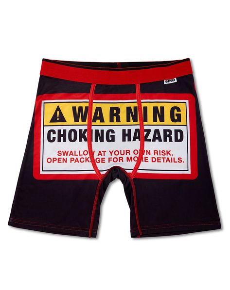 In the market for some new undies? Show off your hilarious sense of humor and stay comfortable all day long in these Choking Hazard Boxer Briefs! Tagless Material: Polyester, spandex Care: Machine wash Imported Funny Mean Quotes, Couples Comics, Cute Outfits With Jeans, Good Quotes For Instagram, Very Funny Pictures, Inappropriate Jokes, Really Funny Pictures, Really Funny Memes, Sense Of Humor