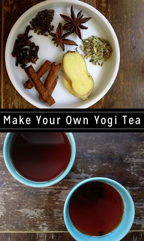 Tea Blends Recipes, Ayurveda Recipes, Detox Tea Recipe, Tea Drink Recipes, Fat Burning Tea, Yogi Tea, Homemade Detox, Ayurvedic Recipes, Homemade Tea