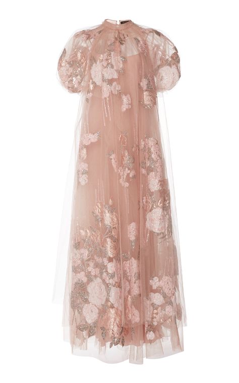 Gishabelle Layered Maxi Dress by BIYAN for Preorder on Moda Operandi Biyan Fashion, Layered Maxi Dress, Floral Embroidery Dress, Graduation Gown, Piece By Piece, Princess Costume, Designer Party Wear Dresses, Couture Designers, Simple Dress