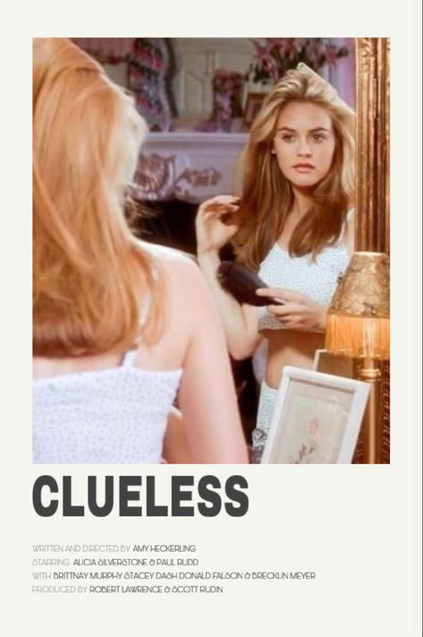 Clueless Aesthetic Poster, Coquette Movie Poster, It Girl Posters, Clueless Aesthetic Wallpaper, Clueless Movie Poster, Clueless Poster, Clueless Wallpaper, Clueless Film, Girly Posters