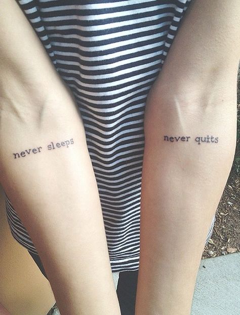 Never Quit Tattoo, Amazing Tattoos, Never Quit, Matching Tattoo, Japanese Tattoo Art, Little Tattoos, Hair Clothes, Skin Art, To Heaven