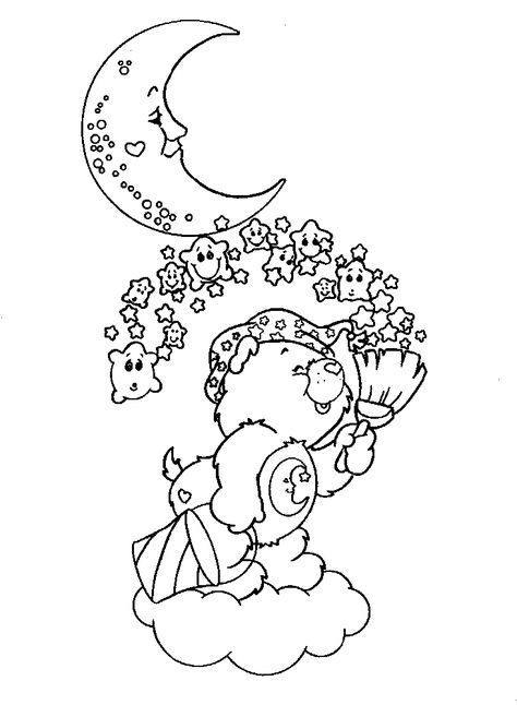 Original Carebear coloring pages - old style, http://www.freekidscoloringandcrafts.com/b59.htm (I doubt this website really has permission to post these though) Halloween Care Bear, Care Bear Coloring Pages, Star Coloring Pages, Bear Coloring Pages, Coloring Sheets For Kids, Disney Coloring Pages, Coloring Pages To Print, Coloring Book Art, Cute Coloring Pages