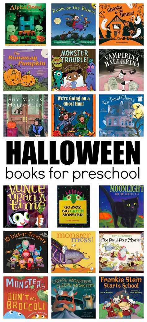 The Ultimate List of Halloween Books For Preschool Books For Preschool, Books For Preschoolers, Halloween Activities Preschool, Halloween Books For Kids, Books For Toddlers, Halloween Songs, Halloween Adventure, Halloween Preschool, Activities For Preschoolers