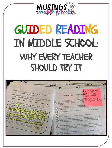 Guided reading is a valuable tool for middle school teachers looking to improve their students’ literacy skills. It's an effective strategy to increase comprehension and fluency, and promotes engagement and motivation. Middle School Reading Stations, Science Of Reading Middle School, Mtss Interventions Middle School, Middle School Reading Strategies, Reading Intervention Middle School, Middle School Reading Classroom, Reading Intervention Classroom, Reading Lab, Intensive Reading