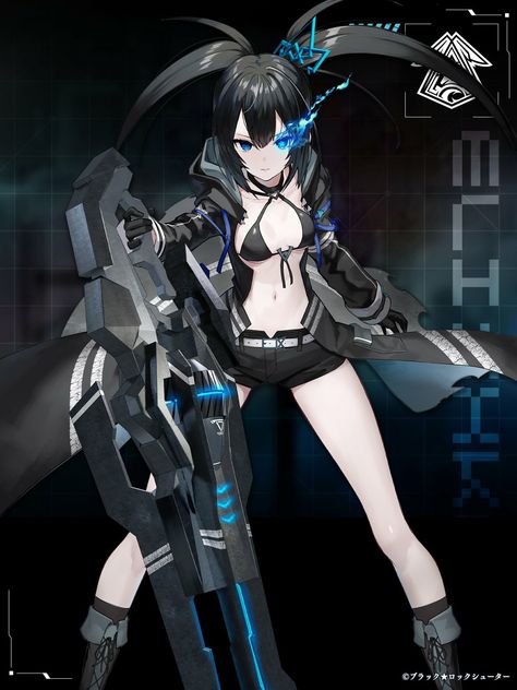 Black Rock Shooter Wallpapers, Black Rock Shooter, Rwby Anime, Verse Art, Anime Dress, Black Rock, Rwby, Hatsune Miku, Main Characters