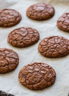 Chocolate Fudge Cookies, Cookie Brownie Recipe, Fudge Cookies, Brownie Cookies, Easy Cookie Recipes, Tea Cakes, Easy Cookies, Cookie Desserts, Delicious Chocolate