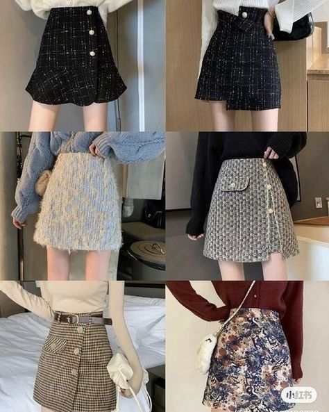 Korean Fashion Skirt Outfits, Korean Girl Outfits, Korean Skirt Outfits, Korean Aesthetic Outfits, Preppy Chic Outfits, Outfit Ideas 2023, Korean Fashion Skirt, Girl Outfit Ideas, Cute Skirt Outfits