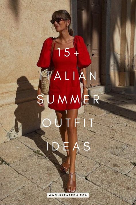 Looking for Italian summer outfits for your upcoming trip? You should check out this list of 15+ Italy outfits that effortlessly exude aesthetic Italian summer. European summer outfit you need to pack in 2024. Cute vacation outfit ideas for your European summer in Italy, Spain, Greece, or the south of France. Summer In Spain Outfits 2024, Italian Summer Dress Aesthetic, Mediterranean Look Women, Milan Holiday Outfit, Summer Spain Outfit Ideas, Italian Riviera Aesthetic Outfit, Italy Summer Fashion 2024, Outfits For Milan Summer, Italy 2024 Outfits