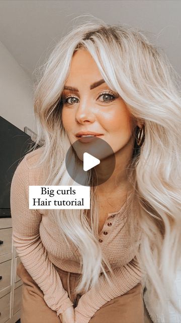 Curled Extensions Hairstyles, Curl Hairstyles For Long Hair Wedding, Bouncy Waves Long Hair, Loose Wave Long Hair, Loose Curl Long Hair Styles, Casual Curls For Long Hair, Wide Barrel Curls, Big Soft Curls Medium, How To Create Big Loose Curls