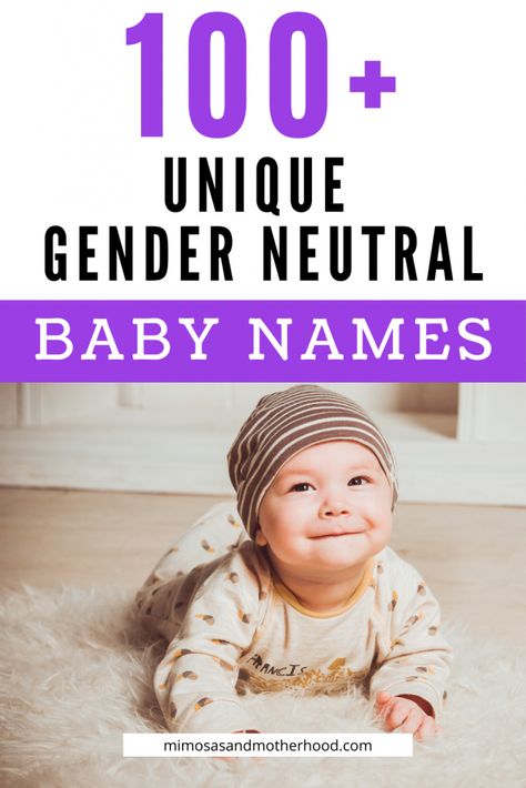 Are you waiting to find out the gender of your baby? Maybe you just love the idea of a creative name that could work for anyone! Either way, unique gender neutral baby names are a fantastic option while you’re brainstorming ideas for your soon-to-be little one. Check out this list of more than 100 unique gender neutral baby names to help in your search (with meanings too). #babynames #babynameinspo Gender Neutral Baby Names, Neutral Baby Names, Unisex Baby Names, Pregnancy Planner, Baby On A Budget, Gender Neutral Names, Creative Names, Baby Planning