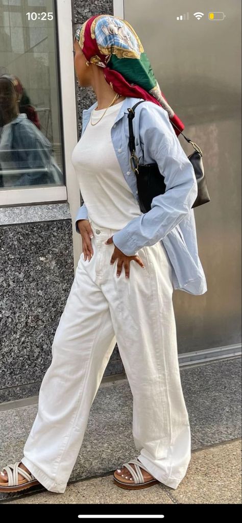 Outfit Ideas Vacation Casual, Linen Set Outfit Hijab, Middle East Tourist Outfit, Greece Modest Outfits, Morroco Outfit Summer, Modest Fashion Summer Muslim, Greece Outfit Ideas Modest, Halal Vacation Outfits, Hijab Styles Summer