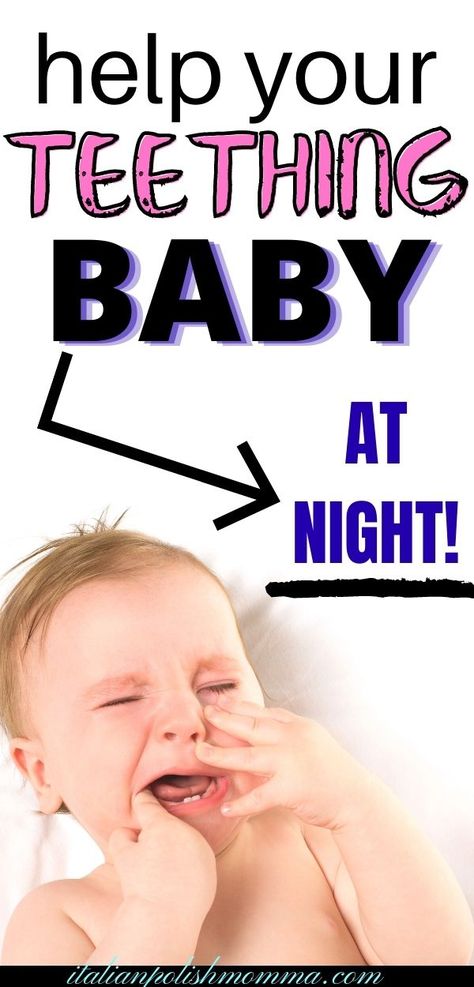 How to help soothe your teething baby day or night! Do you have a teething baby keeping you up all night? Click here for the best all natural teething remedies for babies that will help soothe their pain so you can all get some rest! Teething remedies for nighttime! Teething Hacks, Baby Teething Remedies, Teething Chart, Teething Signs, Baby Remedies, Teething Toddler, Teething Remedies, Natural Teething Remedies, Teething Baby