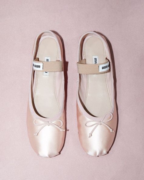 AW22 MIU MIU BALLET PUMPS STILL LIFE + CREATIVE DIRECTION BY CHRIS HOBBS FOR MATCHESFASHION Miu Miu Flats, Miu Miu Heels, Pink Ballet Flats, Dr Shoes, Quoi Porter, Miu Miu Shoes, Aesthetic Shoes, Ballet Slippers, Ballet Pumps