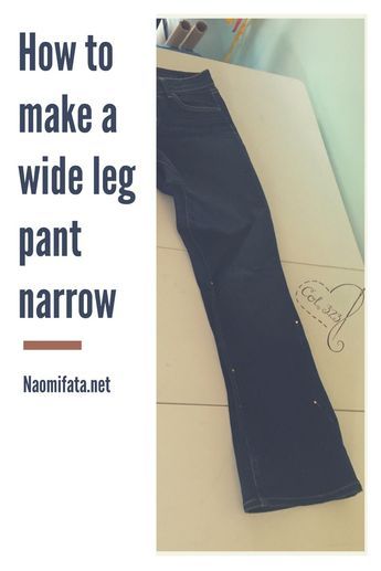 Learn to DIY with clothing alterations. Altering pants can be done in a few simple steps to make the leg width narrower. Altering Pants, Sewing Pants, Sewing Alterations, Beginner Sewing Projects Easy, Altering Clothes, Leftover Fabric, Sewing Projects For Beginners, Sewing Skills, Easy Sewing Projects