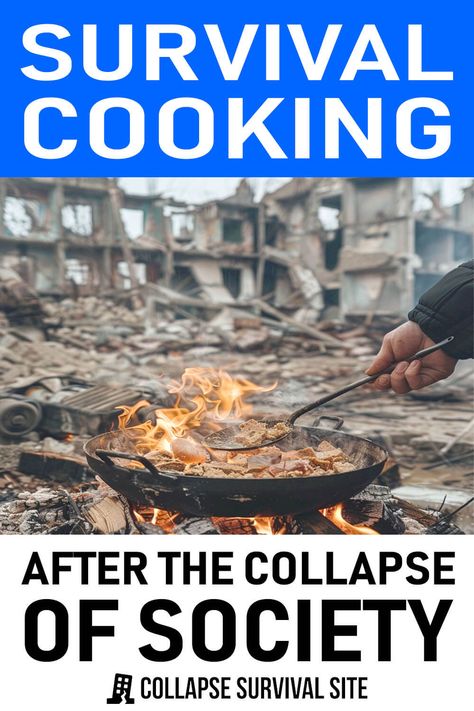 Survival cooking will be a crucial skill when the power grid is no longer reliable, and especially after society has collapsed. Living Off The Grid Homestead Survival Life Hacks, Survival Notebook, Emergency Meals, Survival Cooking, Survival Recipes, Live Off Grid, Survival Prepping Diy, Best Survival Food, Emergency Preparedness Food Storage