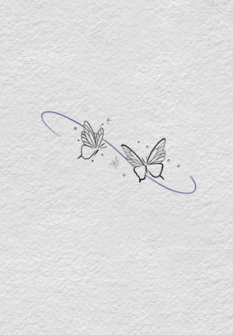 Butterfly Tattoo Add On, Angel Wings And Butterfly Tattoo, Dancing Butterfly Tattoo, Tiny Butterfly Tattoo Ankle, Quote And Butterfly Tattoo, Matching Angel Wing Tattoos, Small White Butterfly Tattoo, Butterfly And Ladybug Tattoo, Simplistic Tattoo Designs