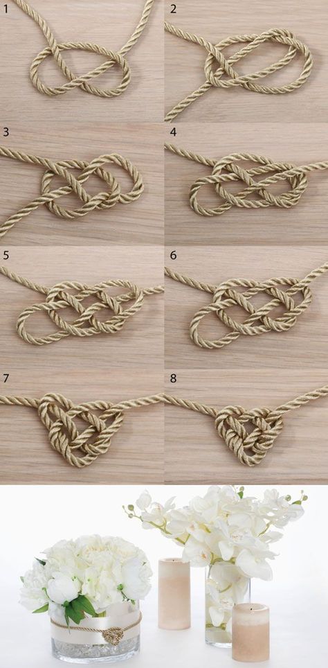 Celtic Wedding Ideas, Celtic Knots Diy, Viking Diy, Wedding Bouquet Ribbon, Celtic Heart Knot, Wedding Gift Art, Knot Decor, Tie The Knot Wedding, Decorative Knots