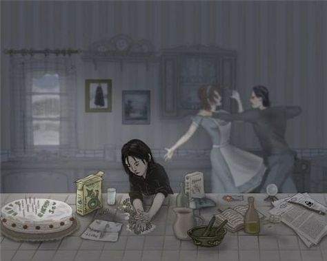 Snape And Lily, Severus Snape Fanart, Music Study, Study Music, Harry Potter Severus, Harry Potter Severus Snape, Severus Rogue, Rain Sounds, Toxic Family