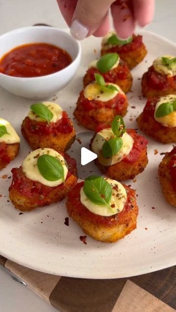 At Home Chef on Instagram: "CHICKEN NUGGET PARMIGIANA" Chicken Nugget Appetizers, Chicken Nugget, Food Appetizers, February 19, Party Food Appetizers, Chicken Nuggets, Home Chef, Party Food, Quiche