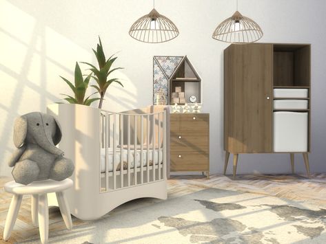 Sims 4 Nursery Room Cc, Sims 4 Room Furniture, The Sims 4 Cc Nursery Room, Sims Cc Baby Furniture, Nursery Ideas Sims 4, The Sims Resource Sims 4 Furniture Kitchen, Sims Resource Cc Furniture, Sims Resource Mods, Sims 4 Cc Babyroom