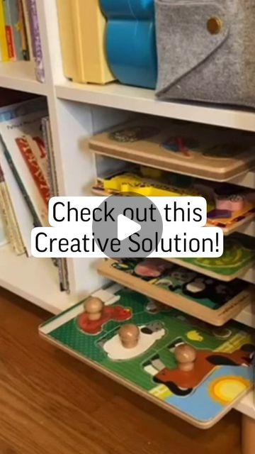 We’re so proud of our insider Gina who came up with this very clever solution to a tricky storage issue. Thanks to her creative thinking, she and her young kids have a brilliant way to store their wooden puzzles! Become an exclusive insider like Gina! Peg Puzzle Storage, Kids Puzzle Storage Ideas, Wooden Puzzle Storage, Puzzle Storage Kids, Kids Puzzle Storage, Puzzle Organizer, Puzzle Organization, Puzzle Storage, Organizing Hacks