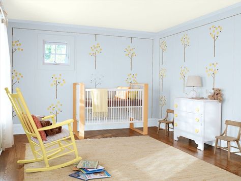 Benjamin Moore Beacon Gray 2128-60 with cloud white ceiling - Design Your Own Room - Virtual Paint Your Room App - Personal Color Viewer Yellow Room Paint, Yellow Nursery Paint Colors, Paint Benjamin Moore, Yellow Kids Rooms, Nursery Paint Colors, Orange Nursery, Sweet Nursery, Kids Room Paint, Yellow Nursery