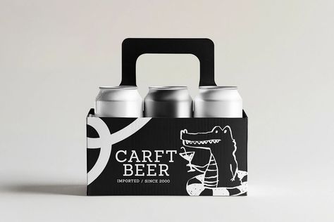 6 can pack holder carrier | free image by rawpixel.com / Jubjang Beer Can Holder, Beer Box, Can Mockup, Professional Branding, Beer Holders, Can Holder, Best Stocks, Packaging Mockup, Soda Can