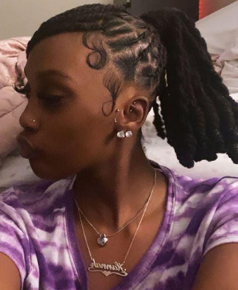 Quick And Easy Hairstyles For Locs, Style For Locs, Loc Ponytail, Lock Hairstyles, Dreads Styles For Women, Cute Dreads, Dreads Girl, Short Locs Hairstyles, Faux Locs Hairstyles